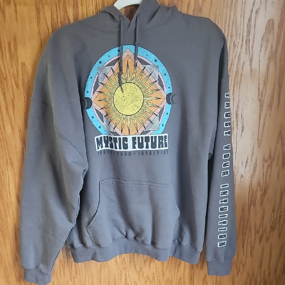 Fifth Sun Gray Graphic Sweatshirt